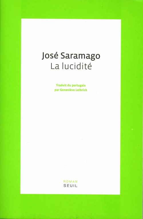 ebook cover of La Lucidité, by Saramago Jose