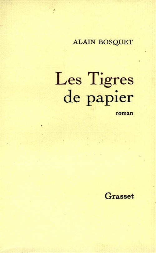 ebook cover of Les tigres de papier, by Alain Bosquet