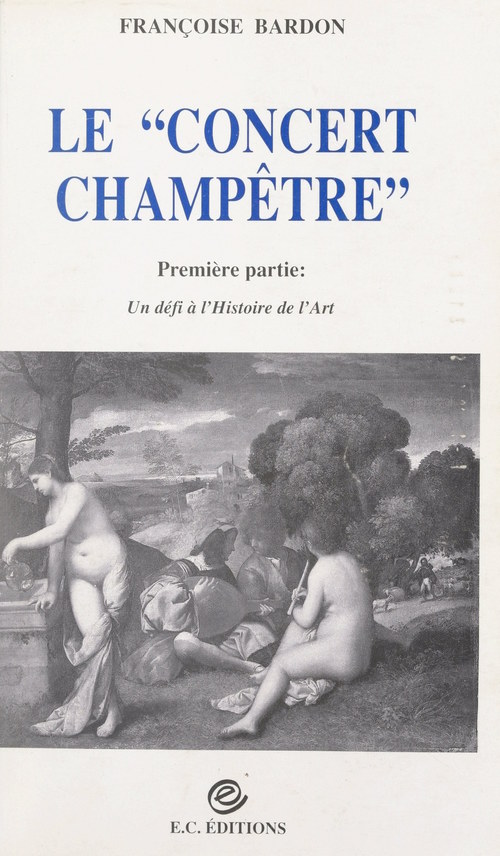 Couverture ebook de Le "concert champêtre", de Francoise Bardon