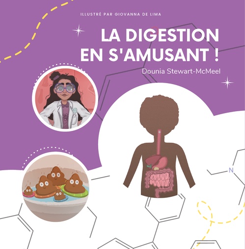 Couverture ebook de La digestion en s'amusant !, de Dounia Stewart-Mcmeel