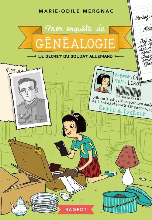 Couverture ebook de Mon enquête de généalogie - Le secret du soldat allemand, de Marie-Odile Mergnac