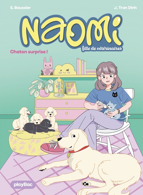 ebook cover of Naomi, fille de vétérinaire - Chaton surprise ! - Tome 1, by Sylvie Baussier