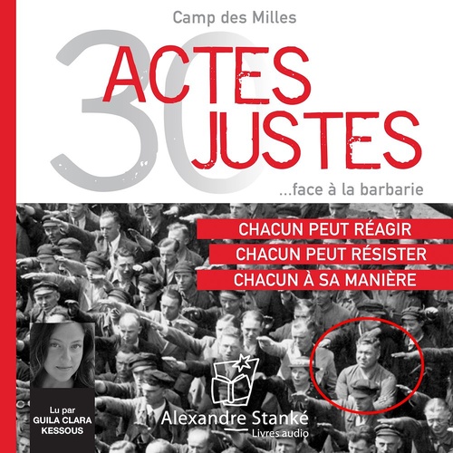 Couverture audiobook de 30 actes justes face à la barbarie, de Camp Des Milles