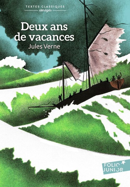 ebook cover of Deux ans de vacances (abrégé), by Jules Verne