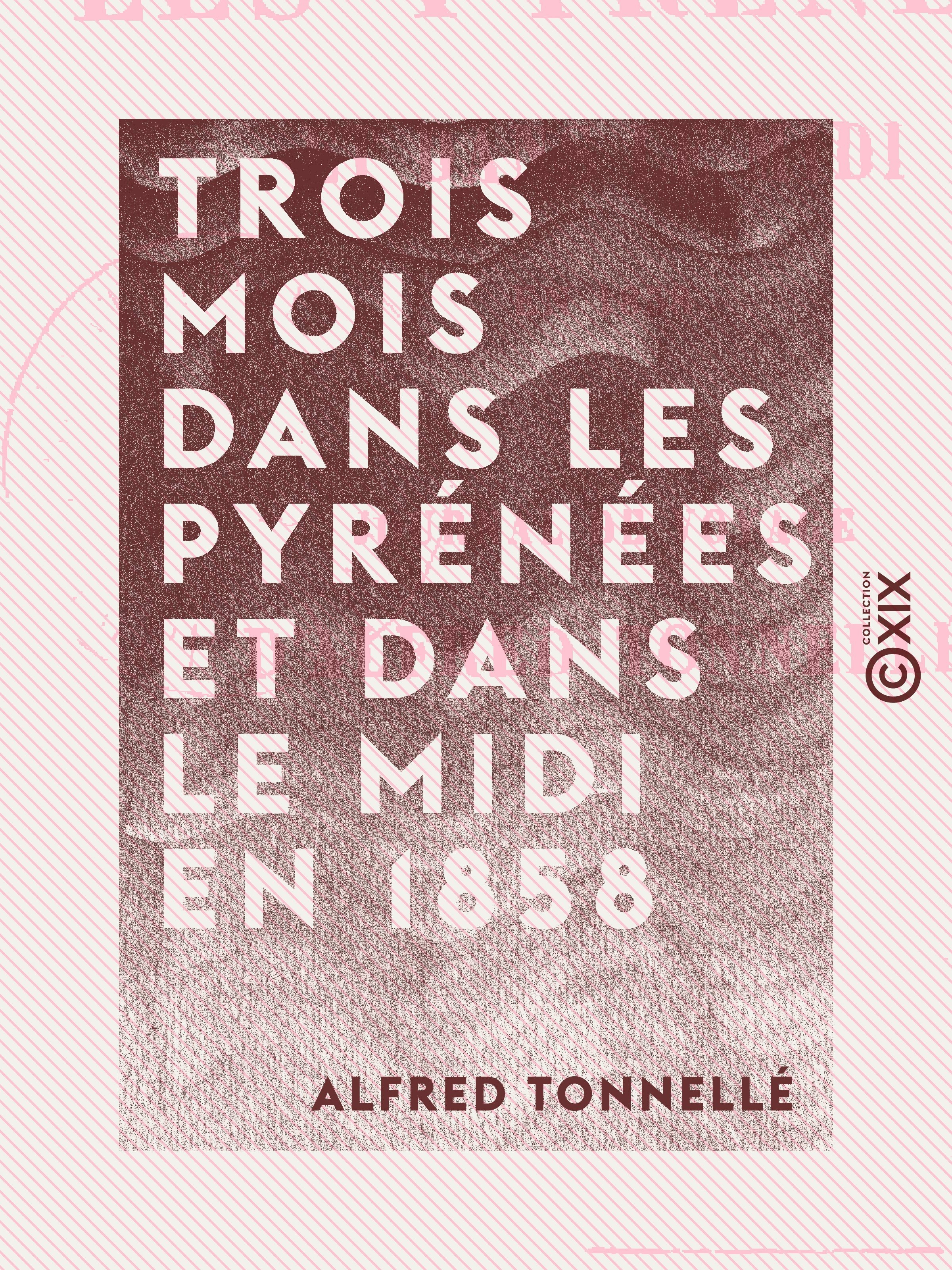 ebook cover of Trois mois dans les Pyrénées et dans le Midi en 1858, by Alfred Tonnelle