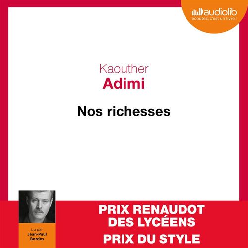 audiobook cover of Nos richesses, by Kaouther Adimi