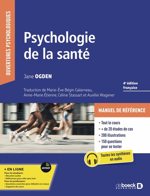 ebook cover of Psychologie de la santé, by Jane Ogden