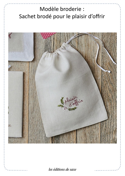 Couverture ebook de Modèle broderie : Sachet plaisir d'offrir, de Jennifer Lentini