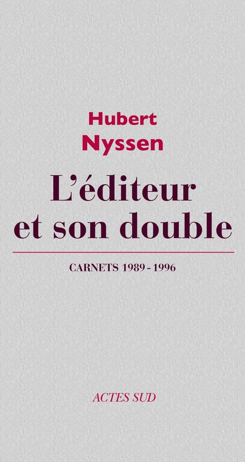 ebook cover of L'éditeur et son double, by Hubert Nyssen