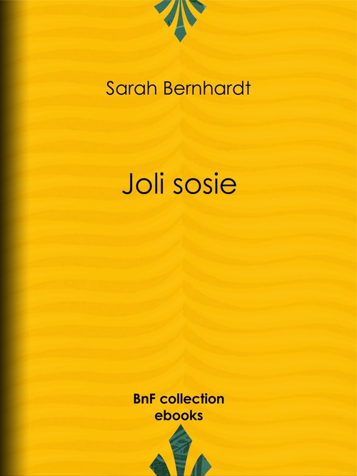 ebook cover of Joli sosie, by Sarah Bernhardt