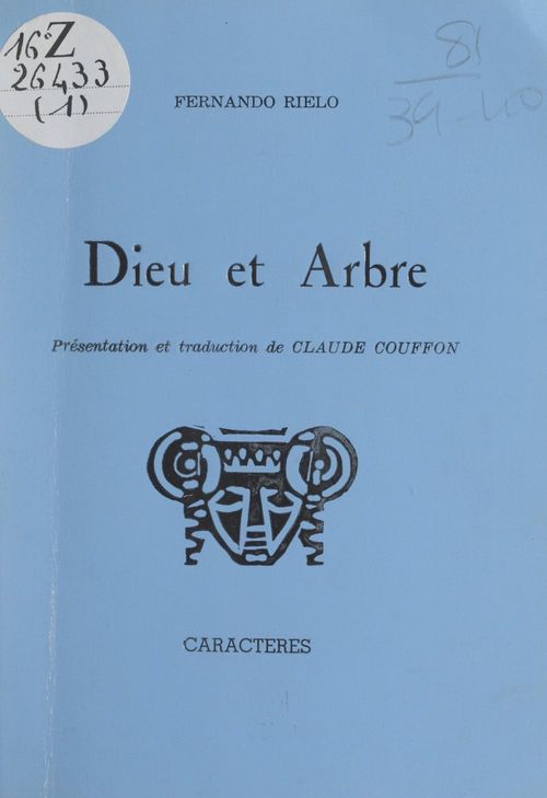 ebook cover of Dieu et arbre, by Fernando Rielo