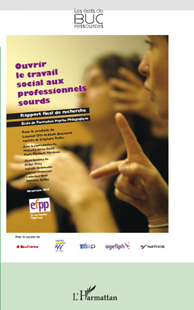 Couverture ebook de Ouvrir le travail social aux professionnels sourds, de Collectif