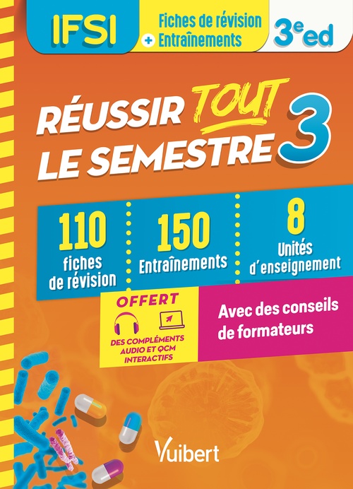 ebook cover of Réussir tout le semestre 3 - IFSI, by Danièle Augendre, Yves Champin, Laurence Jajko, Anne-Laure Kieffer, Sandrine LESCURE, Martine Mazoyer, Sophie Nourry, Al