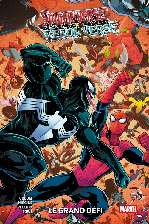 Couverture ebook de Spider-Verse vs Venomverse : Le Grand Défi, de Mat Groom, Kyle Higgins
