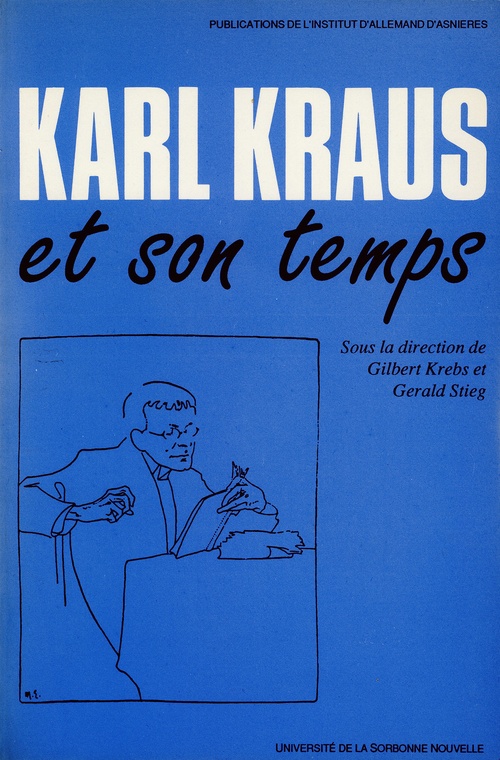 ebook cover of Karl Kraus et son temps, by Gilbert Krebs, Gerald Stieg
