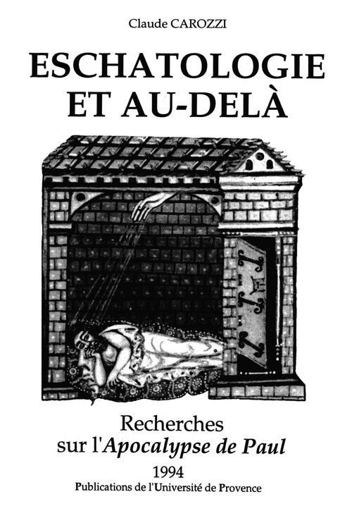 ebook cover of Eschatologie et au-delà, by Claude Carozzi