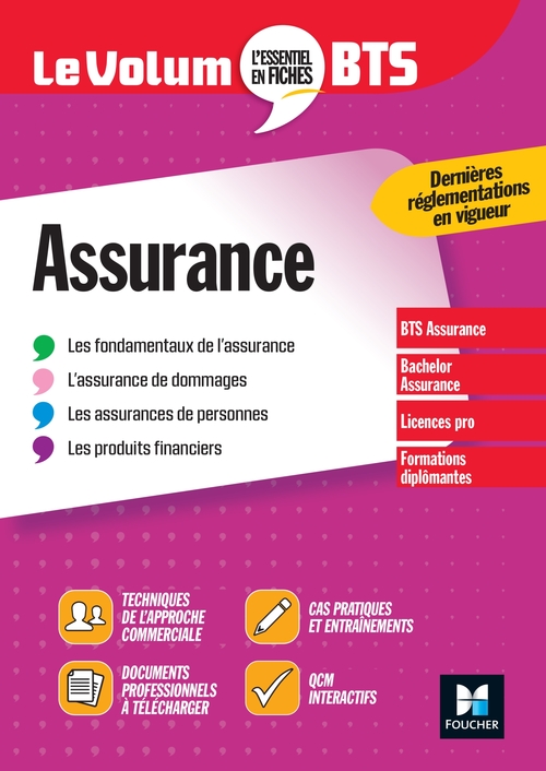 Couverture ebook de Le Volum' BTS - Assurance, de Régine Marquet