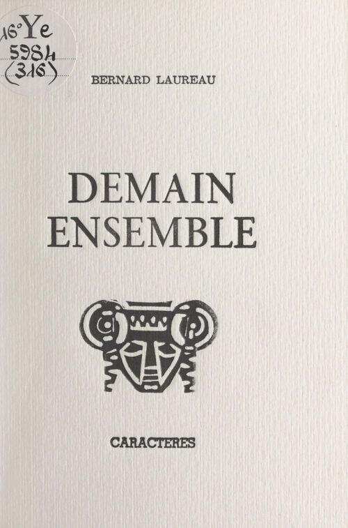 ebook cover of Demain ensemble, by Bernard Laureau