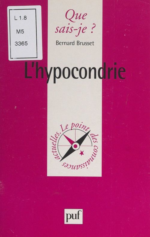ebook cover of L'hypocondrie, by Bernard Brusset
