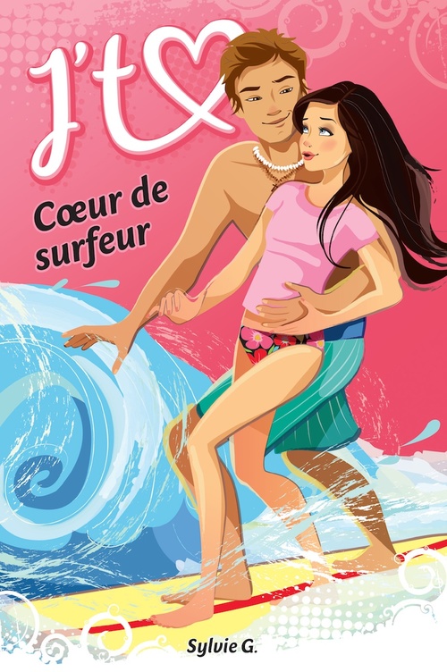Couverture ebook de Coeur de surfeur, de Sylvie G.