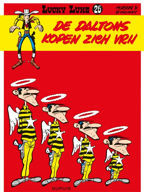 ebook cover of De Daltons kopen zich vrij, by René Goscinny, Morris