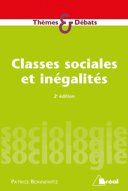 Couverture ebook de Classes sociales et inégalités, de Patrice Bonnewitz