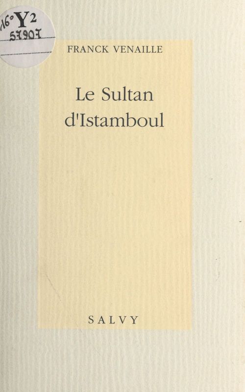 ebook cover of Le Sultan d'Istamboul, by Franck Venaille