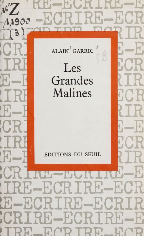 Couverture ebook de Les grandes malines, de Alain Garric