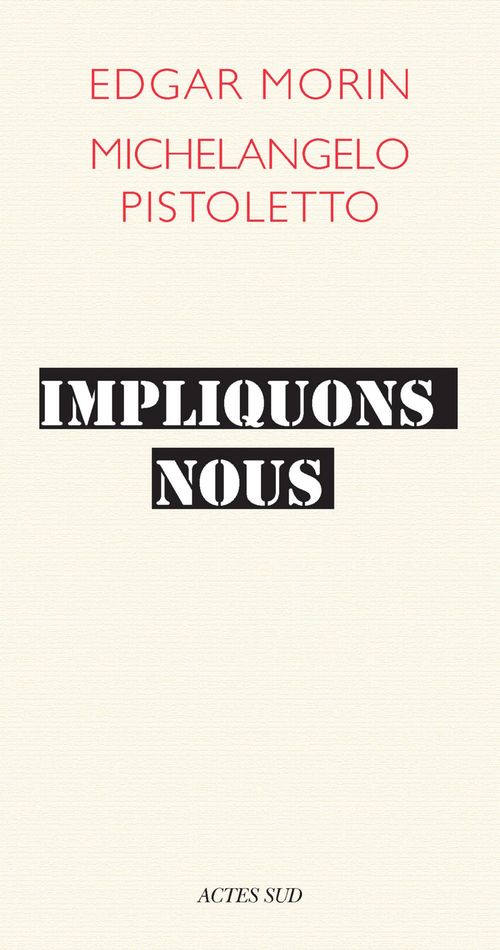 ebook cover of Impliquons-nous, by Morin/Pistoletto