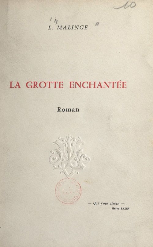 ebook cover of La grotte enchantée, by L. Malinge
