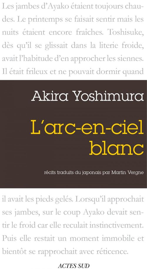 ebook cover of L'Arc-en-ciel blanc, by Akira Yoshimura, Martin Vergne