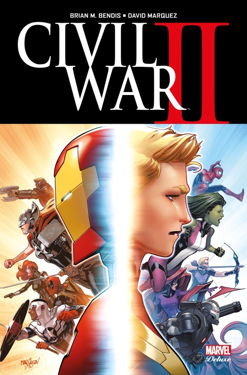 Couverture ebook de Civil War II, de Brian M. Bendis