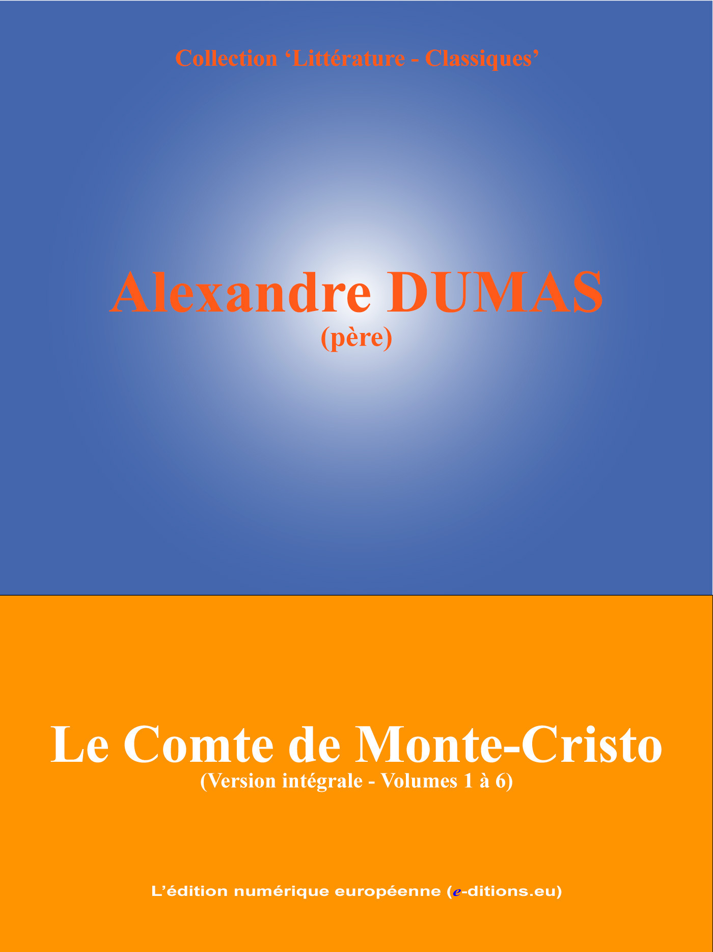 ebook cover of Le Comte de Monte-Cristo, by Alexandre Dumas