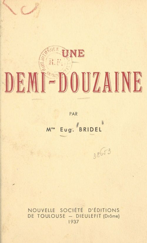 ebook cover of Une demi-douzaine, by Eug. Bridel