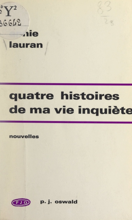 Couverture ebook de Quatre histoires de ma vie inquiète, de Annie Lauran