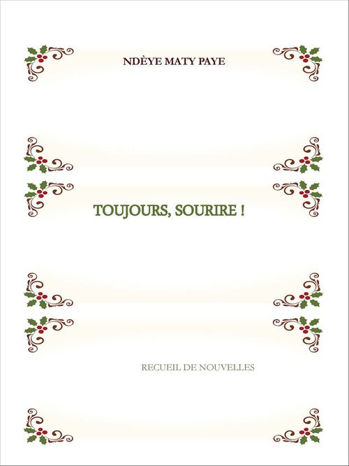 Couverture ebook de Toujours sourire, de Ndeye Maty Paye