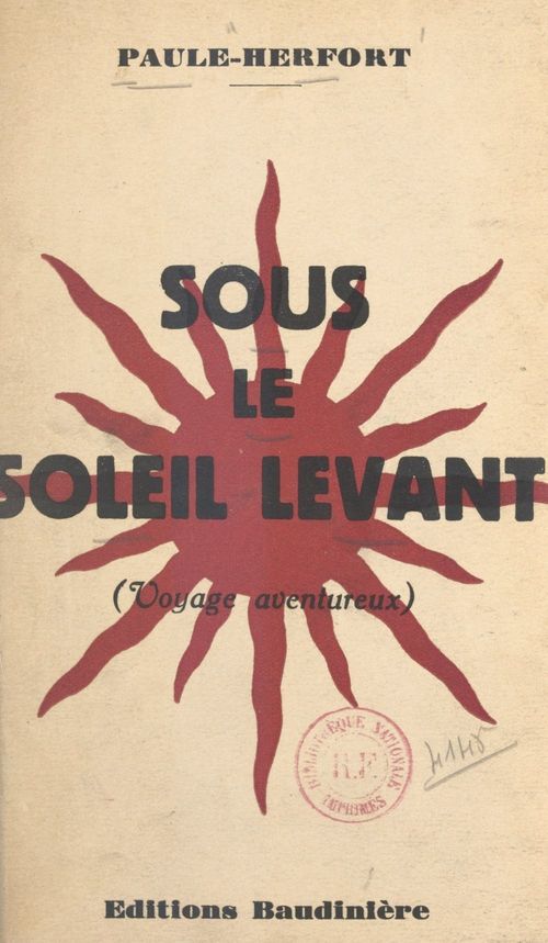 ebook cover of Sous le soleil levant, by Paule Herfort