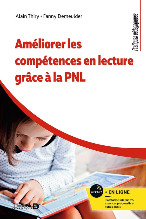 Couverture ebook de Améliorer les compétences en lecture grâce à la PNL, de Fanny Demeulder, Alain Thiry