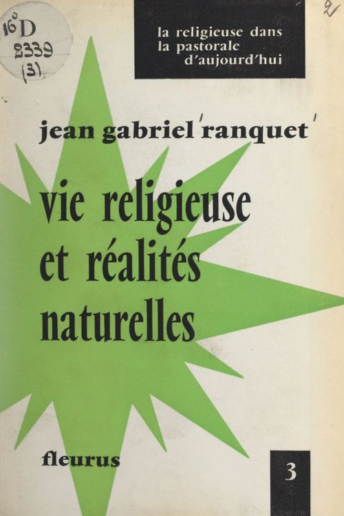 ebook cover of Vie religieuse et réalités naturelles, by Jean-Gabriel Ranquet