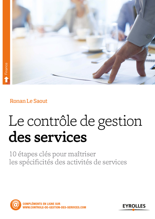 ebook cover of Le contrôle de gestion des services, by Ronan Le saout