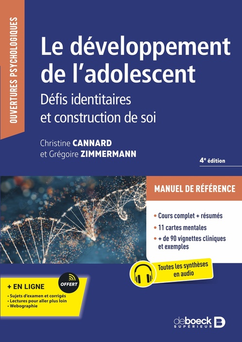 ebook cover of Le développement de l'adolescent, by Grégoire Zimmermann, Christine Cannard
