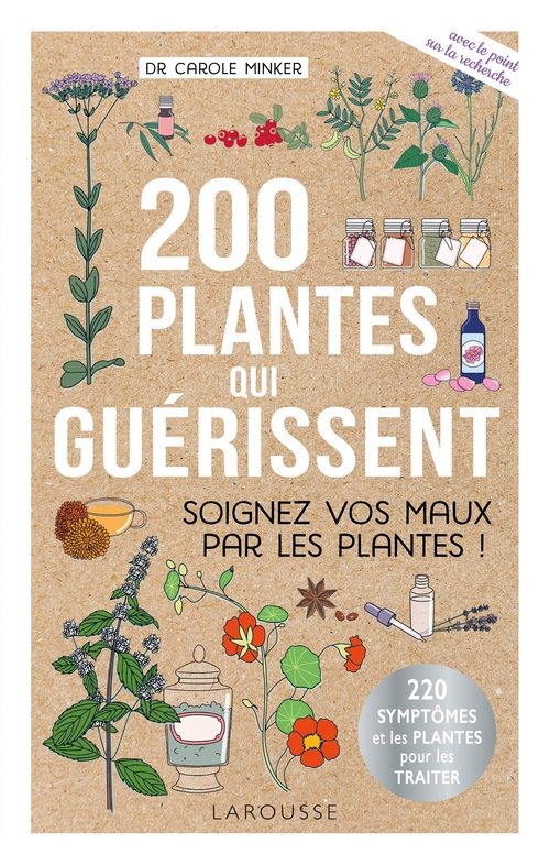 Couverture ebook de 200 plantes qui guérissent, de Carole Minker