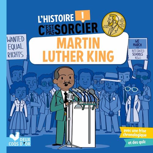 Couverture ebook de L'histoire C'est pas sorcier  - Martin Luther King, de Frédéric Bosc, Patrick Morize