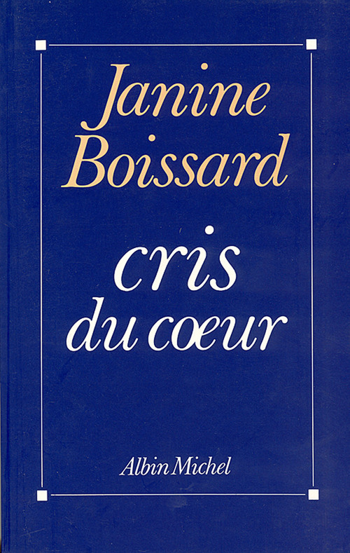 ebook cover of Cris du coeur, by Janine Boissard