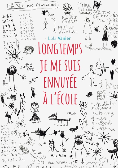Couverture ebook de Longtemps je me suis ennuyée à l'école, de Lola Vanier