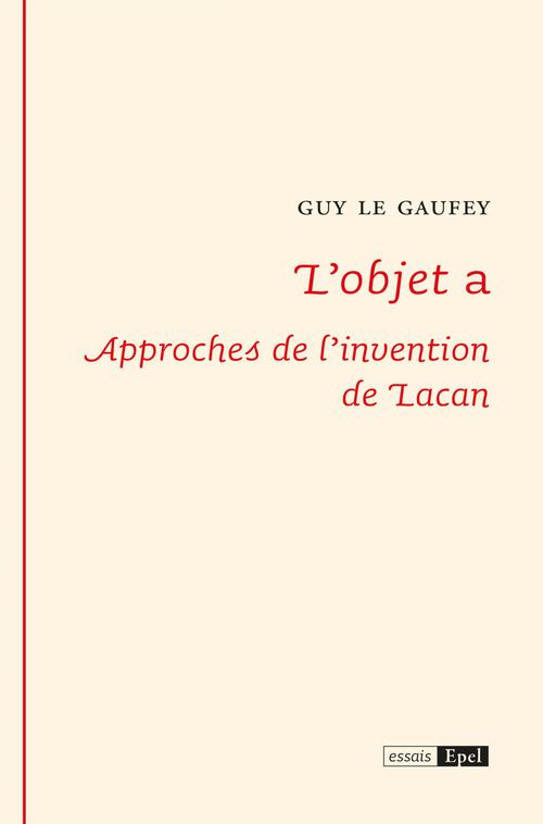 ebook cover of L'objet a, by Guy Le Gaufey