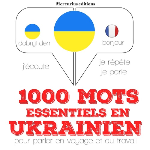 Couverture audiobook de 1000 mots essentiels en ukrainien, de JM Gardner