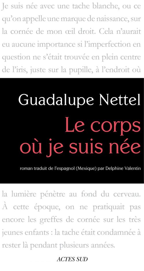 ebook cover of Le Corps où je suis née, by Guadalupe Nettel