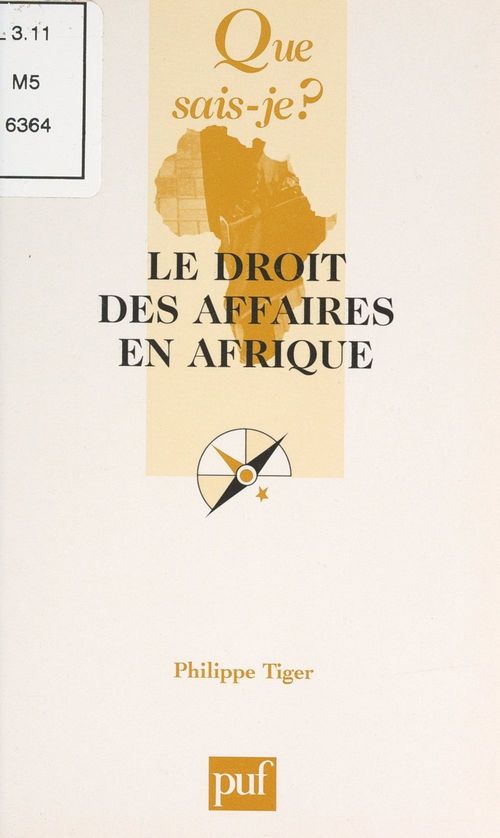 ebook cover of Le droit des affaires en Afrique, by Philippe Tiger