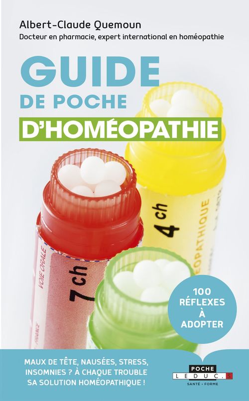 Couverture ebook de Guide de poche d'homéopathie, de Albert-Claude Quemoun